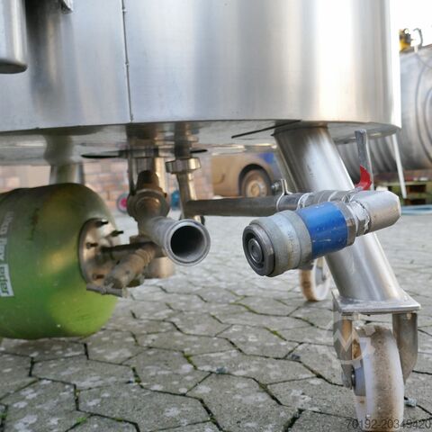 435 liters varme-/kølebar tryktank, Aisi 316  9449
