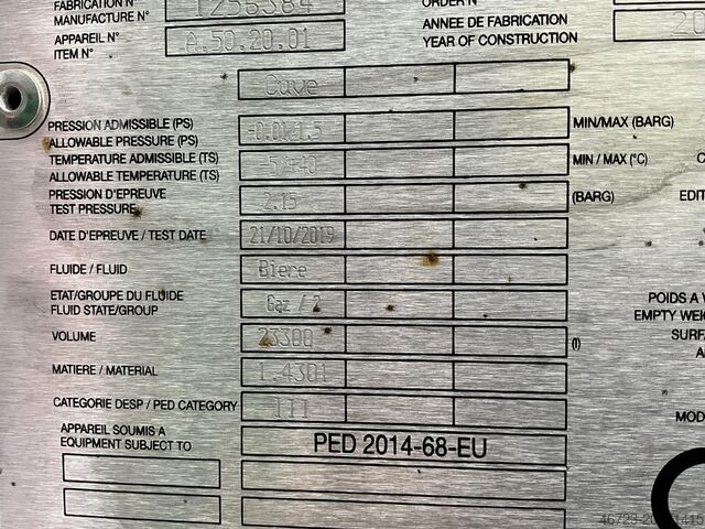 Skid za vodeni izmjenjivač topline i ekonomajzer Ziemex 233000L