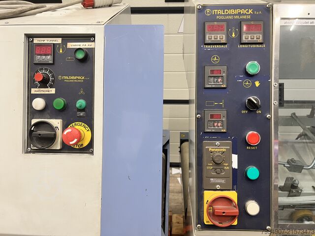 Heißlufttunnel – komplette Verpackungslinie Italdibiback Shrink Wrapping Machine