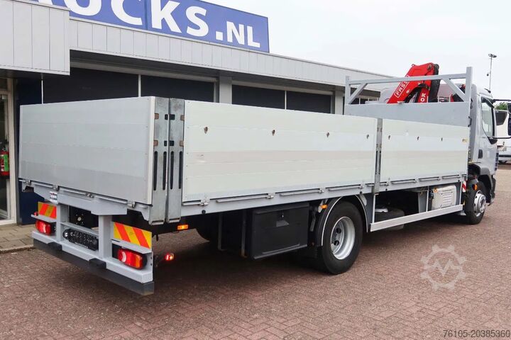Ladepritsche DAF LF 260 FA Openwagen + Kraan Fassi F85 B023+ Rad...