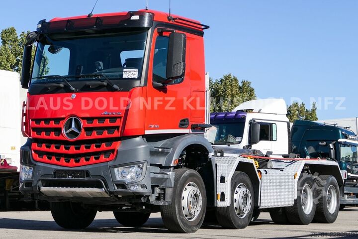 Roll-off tipper truck MERCEDES-BENZ Arocs 3248 Abrollkipper mobas Retarder 8x4 Euro6