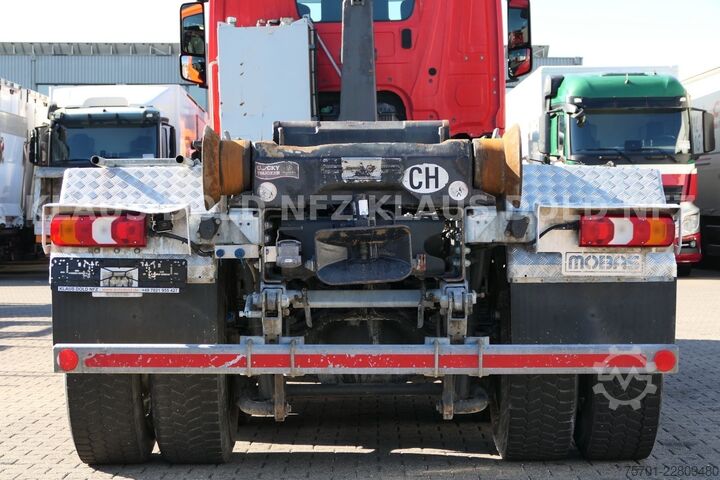 Roll-off tipper truck MERCEDES-BENZ Arocs 3248 Abrollkipper mobas Retarder 8x4 Euro6