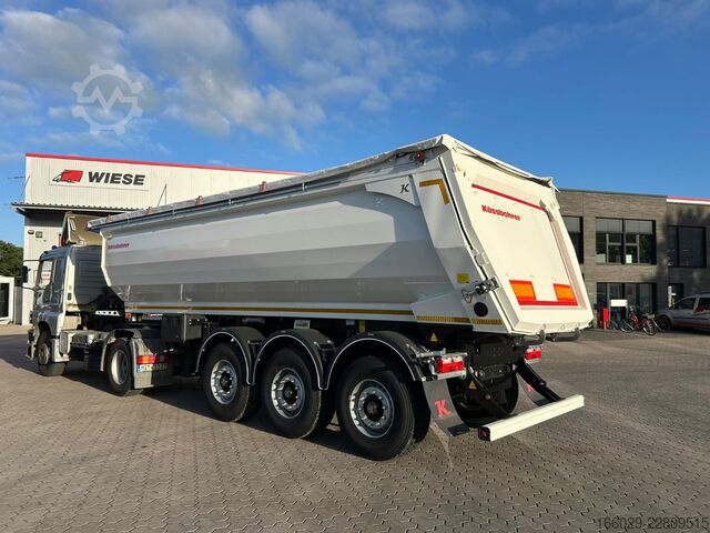덤프 세미 트레일러 KÄSSBOHRER SKS.Y 27m³ Stahlmulde Cramaro elektr. Verdeck