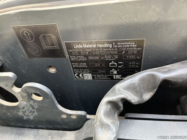 스탠드온 스태커 Linde D12SP