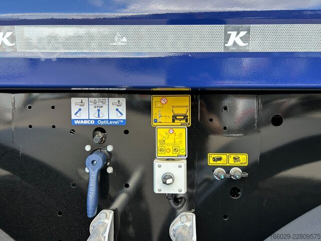 Tipper semitrailer KÄSSBOHRER SKS.Y 27m³ Stahlmulde Cramaro elektr. Verdeck