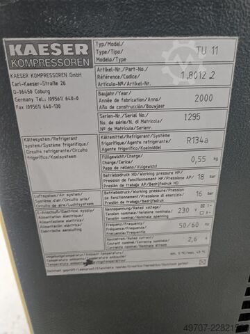 Compressor de parafuso com secador por refrigeração Kaeser airtower 8 