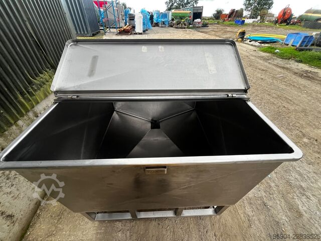 1500 लीटर वेसल / टैंक 316 स्टेनलेस स्टील 316 Process Stainless Steel Tank 1500 Lt BCD Process Vessal