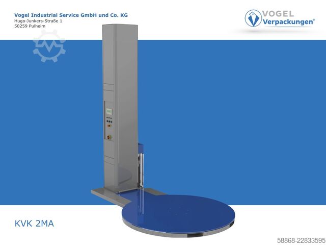 Enfardadora de palés semiautomática  KVK 2 MA - 2t - 1650 Teller - 2400 Höhe