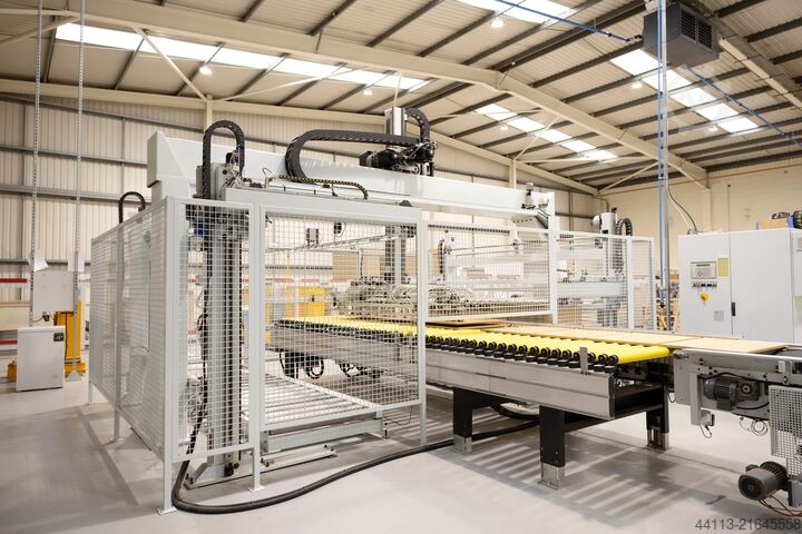 DEPILEUR A PONT à DOUBLE station de prél MAHROS (SCM Group) BRUSH / D 1332( CSL)