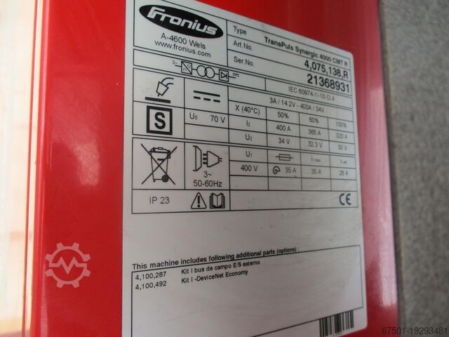 Устройство за заваряване FRONIUS TPS 4000 CMT R (3175)