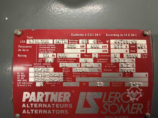 Emergency generator Siemens 