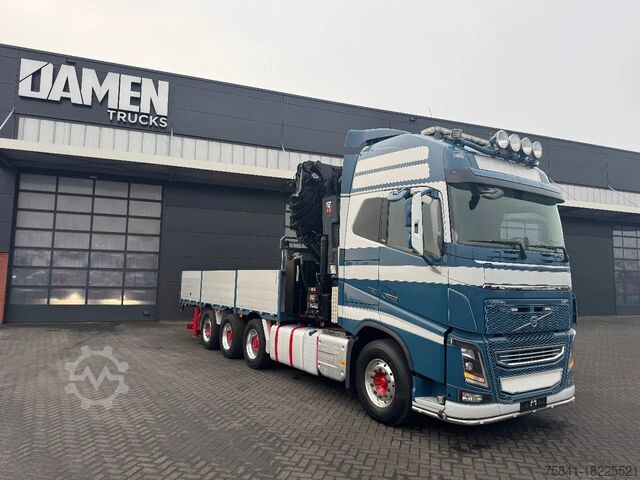 Autokrāna kravas automašīna Volvo FH 16.750 8x4 HIAB 638 E-8 + JIB 150X-6