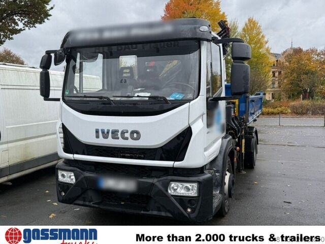 Pašizgāzējs kravas automašīna Iveco EuroCargo ML160E28K 4x2, Kran Hiab 099E-3 HiDuo,