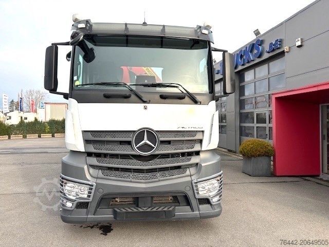 Kuorma-autoon asennettu nosturi MERCEDES-BENZ AROCS 1833L-PALFINGER PK14501 KRAN/FUNK/PRITSCHE