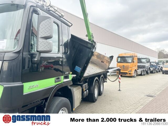 Tipper truck Mercedes-Benz Actros 3341 K 6x4, Bormatik links, Heckkran Penz