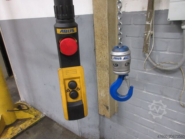柱式悬臂起重机 回转悬臂起重机 环链葫芦 Vetter Kran Drehkran Hallenkran 125KG PS1,25 NL 125Kg L 4m Abus Kettenzug