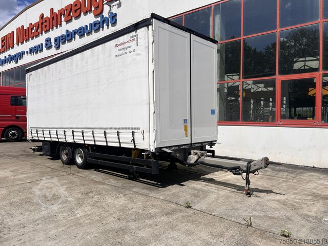 Anhänger mit Pritsche & Plane Möslein TPW 105 D Schwebheim  Tandemplanenanhänger durchladbar