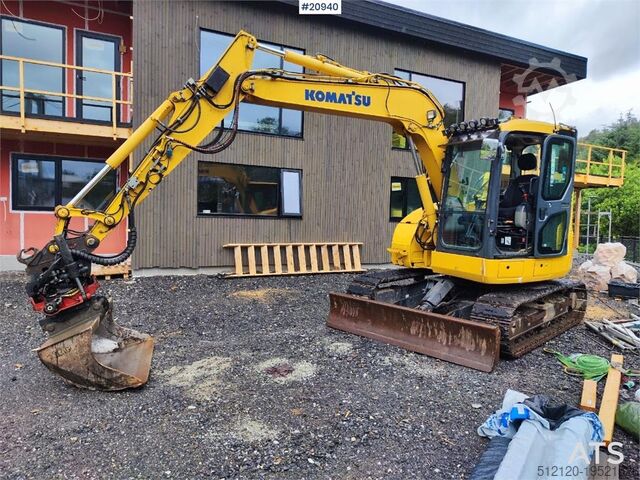 Crawler excavator Komatsu PC78US-10 excavator with rototilt and 3 buckets. W