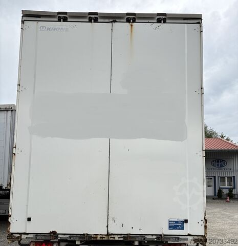 ボディをプラットフォームとターポリンに交換 Krone Jumbo 7,82m 3m hoch Hubdach + Edscha