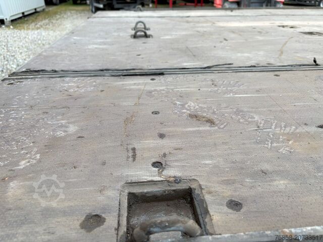 交換プラットフォーム型荷台 Wecon Plattform mittig+außen Zurringe verzinkt