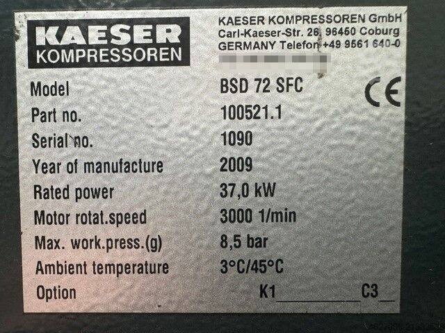 Compressor Kaiser BSD 72 SFC