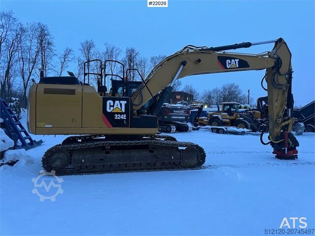 Excavadora sobre orugas CAT 324E excavator with/ GPS and grading bucket. WATCH