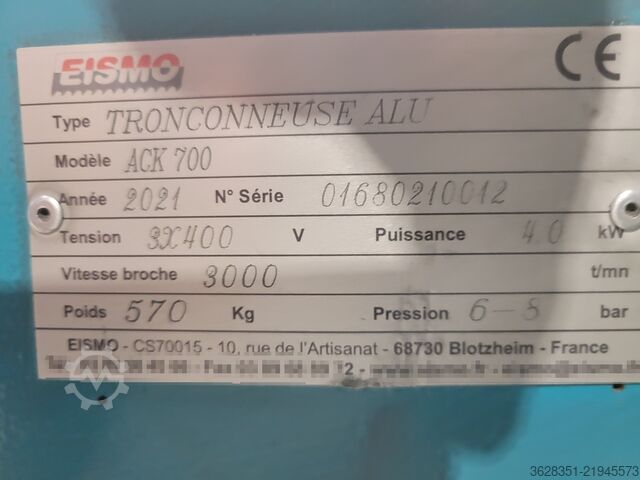 铝切割锯 Eismo Ack700