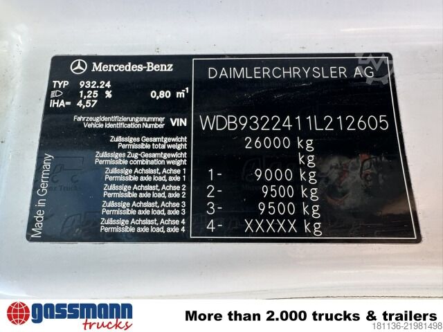 मानक ट्रैक्टर यूनिट Mercedes-Benz Actros 2646 LK 6x4