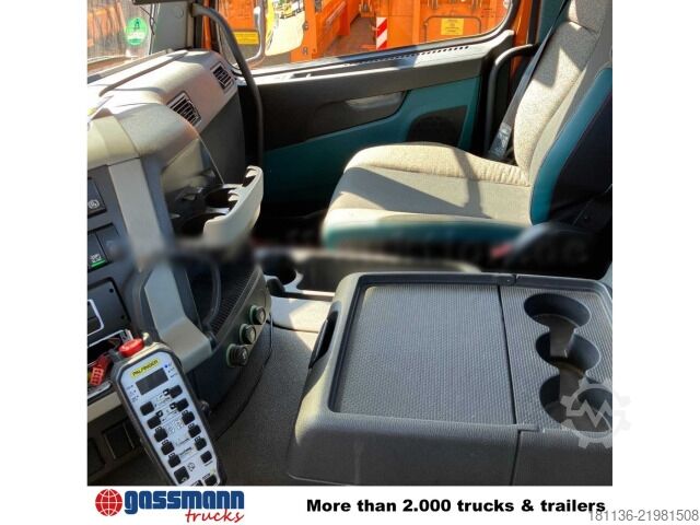 Xe tải ben móc container (roll-off) Volvo FM 410 6x2, Lenk-/Liftachse, Navi, Schub-Knick,