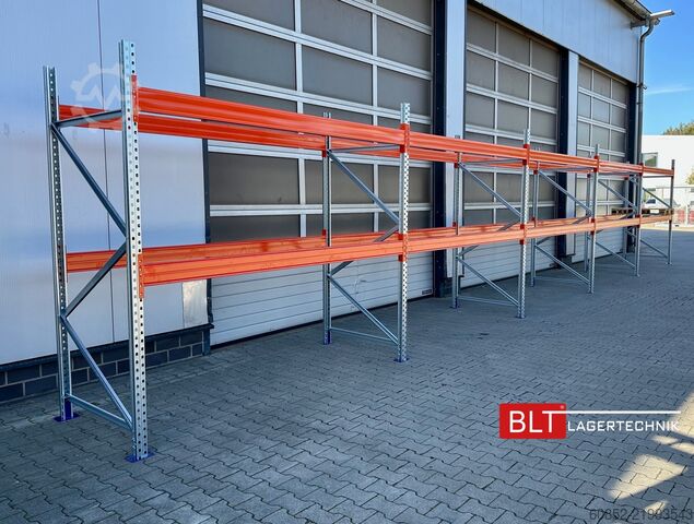 Tungt reol ca. 100,16 lfm. Palettenregale H: 250 cm Fachlast: 3000 kg , 324 Palettenplätze