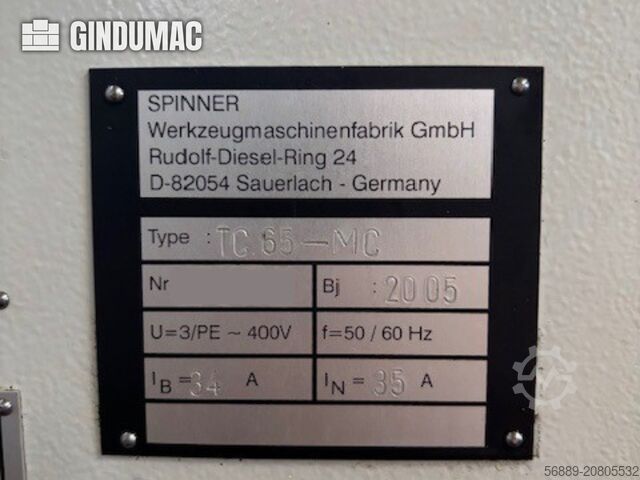 Yatay Torna Makinesi SPINNER TC65-MC