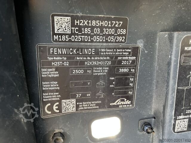 Ashensorë LPG Linde H25T-02