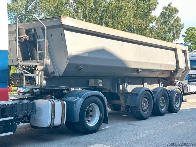 Gjysmë rimorkio për hedhje materiale SCHWARZMÜLLER HKS 3 Kippmulde Stahl Lift Mercedes Acshen