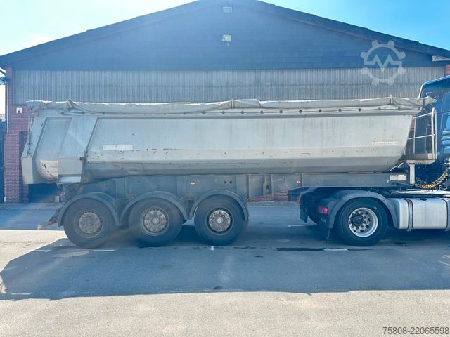 Gjysmë rimorkio për hedhje materiale SCHWARZMÜLLER HKS 3 Kippmulde Stahl Lift Mercedes Acshen