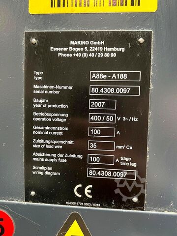 Horizontalni obradni centar MAKINO A88e - A188