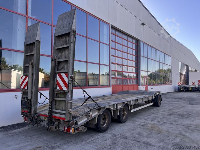 Reboque com plataforma rebaixada Humbaur HTD 30 3 Achs Tiefladeranhänger, verzinkt