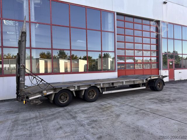 Reboque com plataforma rebaixada Humbaur HTD 30 3 Achs Tiefladeranhänger, verzinkt