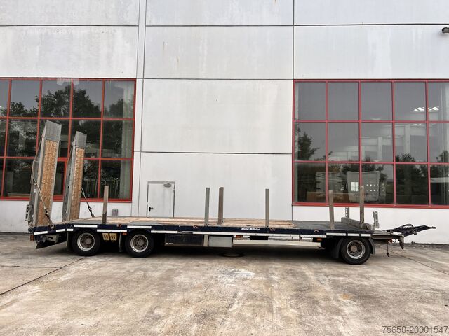 Low loader trailer Müller Mitteltal D3 3 Achs Tieflader 9 m, Verzinkt, Wenig Benutzt