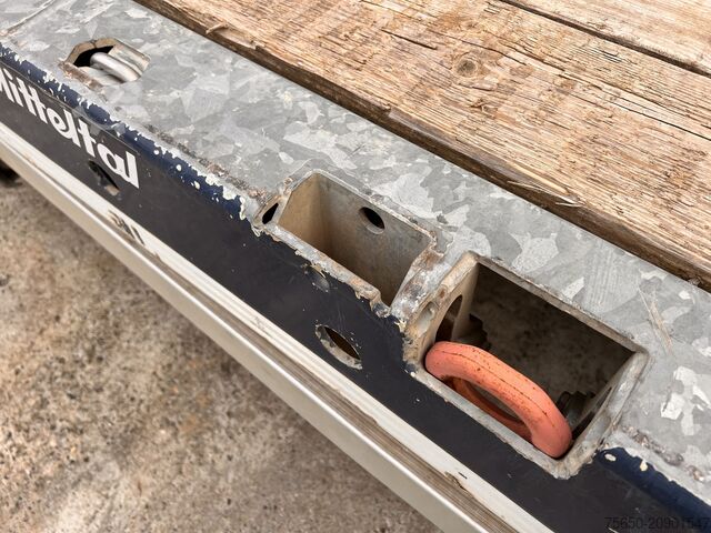 Reboque com plataforma rebaixada Müller Mitteltal D3  3 Achs Tieflader 9 m, Verzinkt, Wenig Benutzt