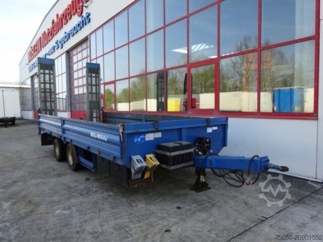 Low loader trailer Müller Mitteltal ETUE-TA 18,0 18 t GG Tandemtieflader