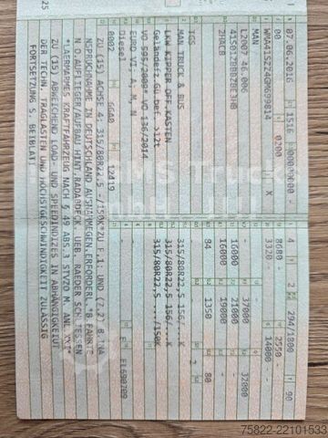 Саміоскид MAN TGS 35.400 / 8X4 / 17qm Carnehl MULDE