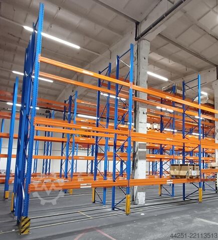 Estantería para palets de 7,5 m de ancho, 4,50 m de alto, con 4 niveles. Stow Pal Rack System