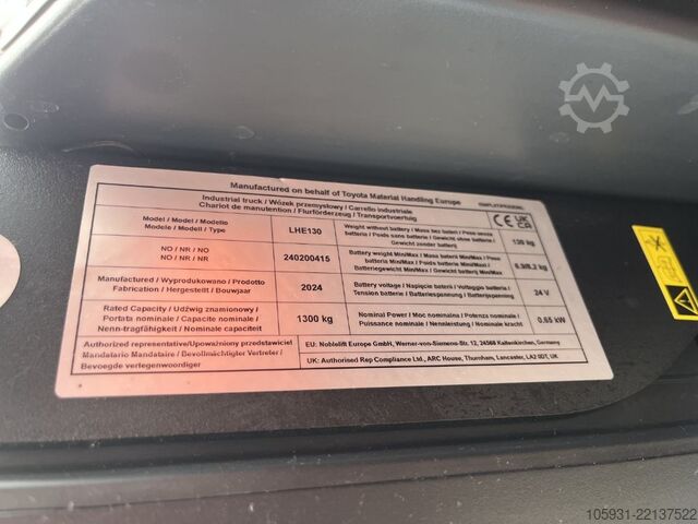 ръчна палетна количка BT LHE130