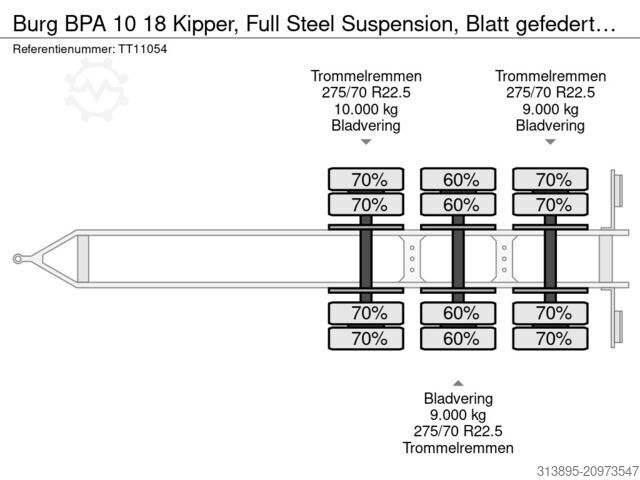 Prevoz zabojnikov Burg BPA 10 18 Kipper