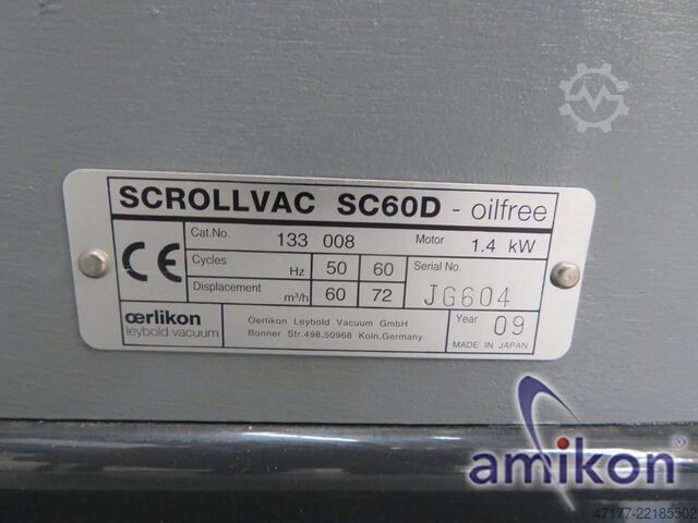 Bomba de vacío Scrollvac Leybold SC60D