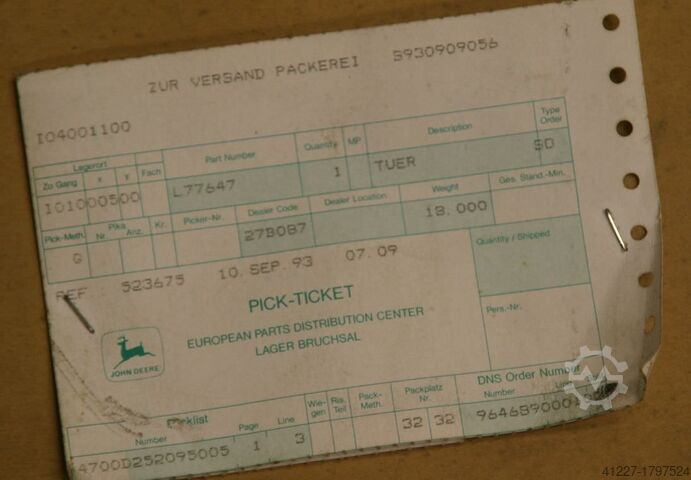 Door glass (2 pieces) John Deere verschiedene Größen