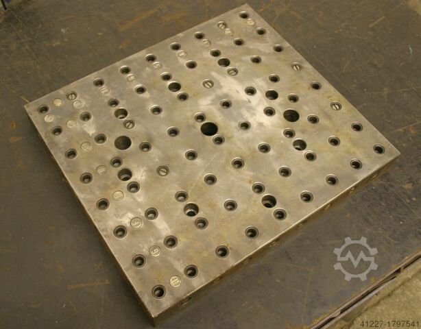 Placa de sujeción con taladro roscado Stahl 450/400/H50 mm