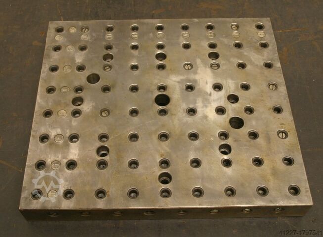 Placa de sujeción con taladro roscado Stahl 450/400/H50 mm