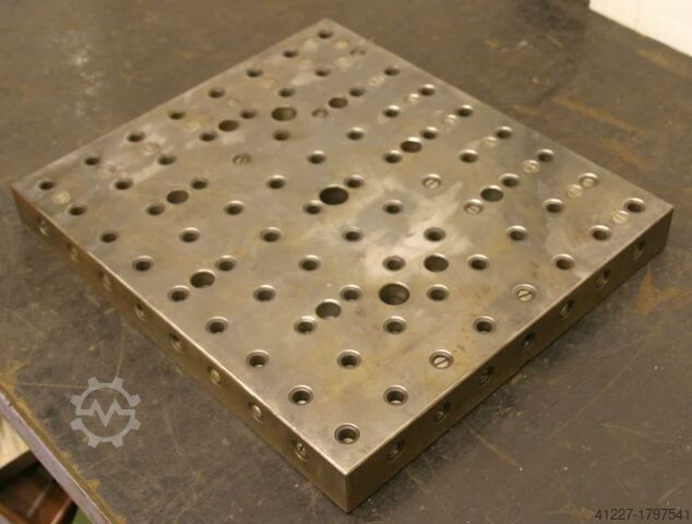 Placa de sujeción con taladro roscado Stahl 450/400/H50 mm