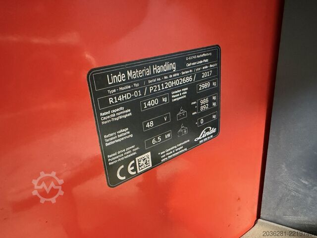 Regalni viličar Linde R14HD-01